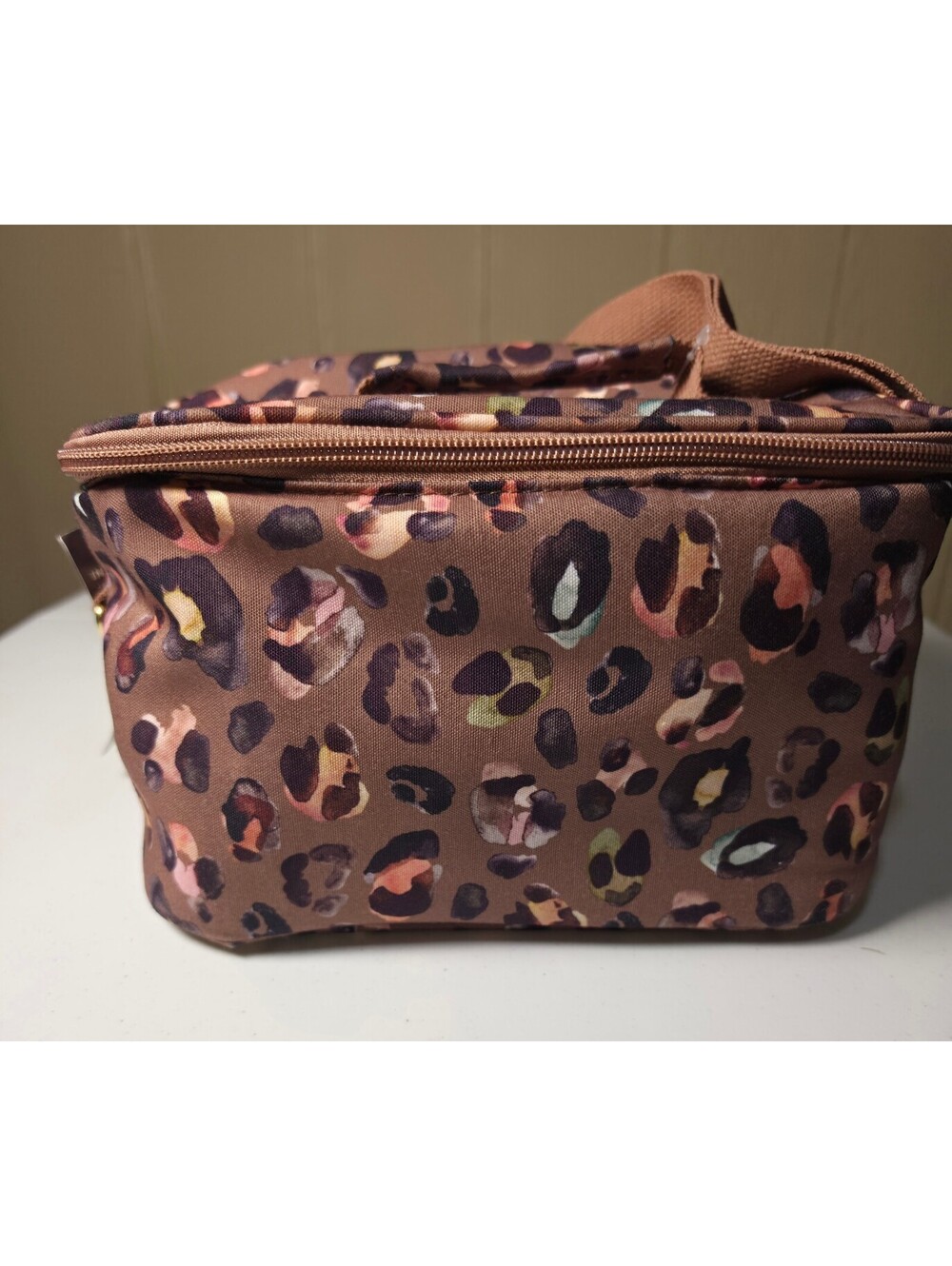 Clementine 5 Piece Insulated Lunch Set with Leopard Print